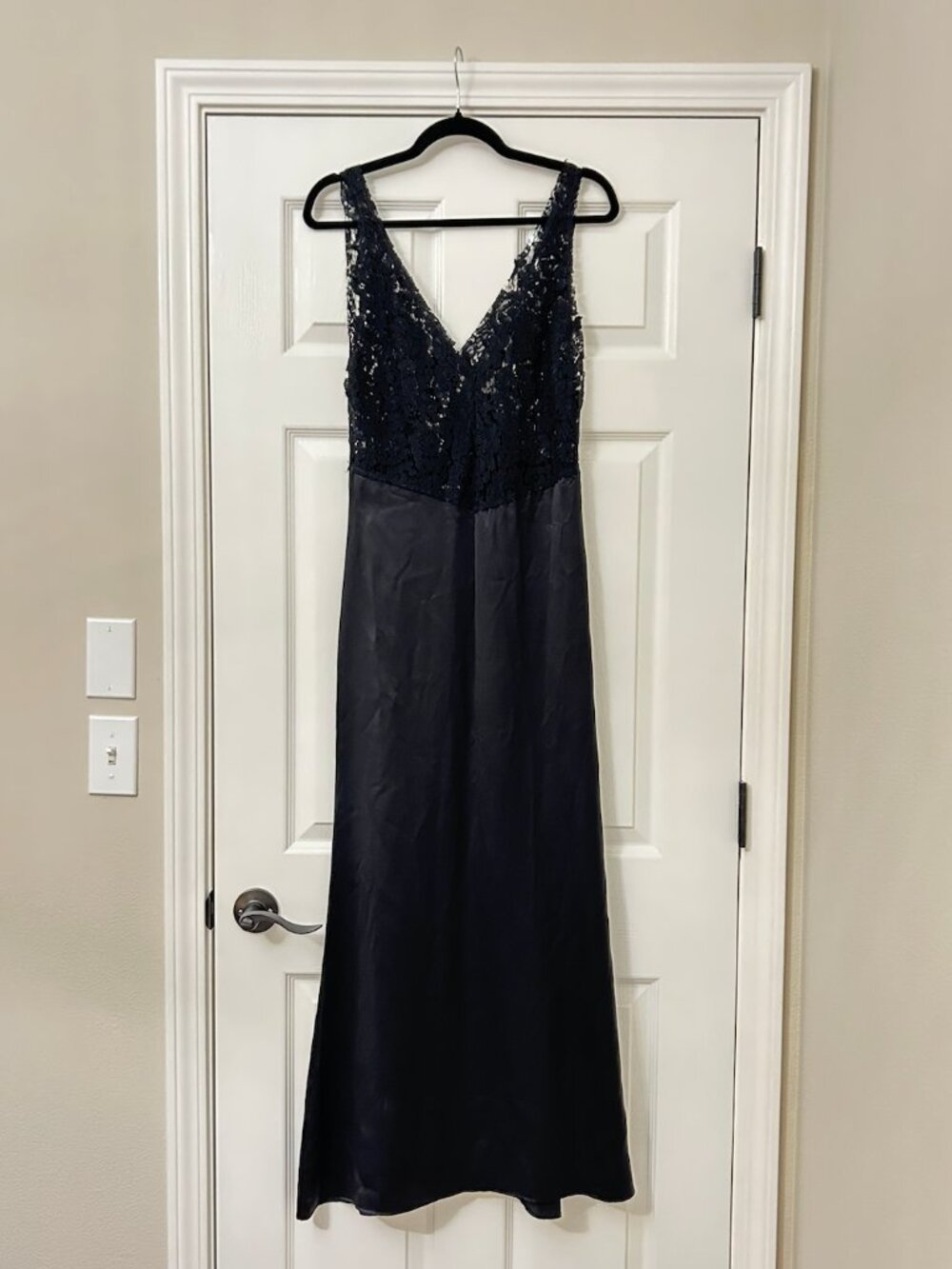Reformation Lace Silk Maxi Dress